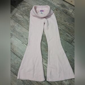 Edikted Pink Knit Flare Foldover Leggings ~ In A Size S